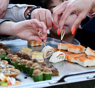 Canapés du restaurant